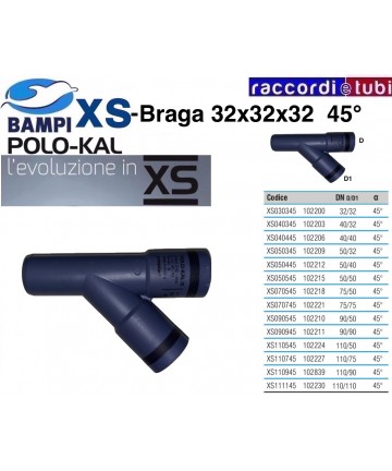 BRAGA XS 102200 DN 32-32-45'