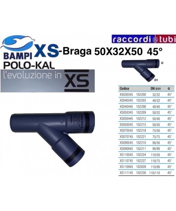 BRAGA XS 102209 DN 50-32-45'