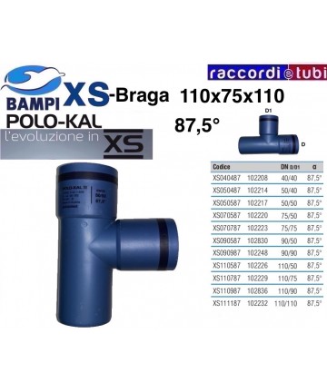 BRAGA XS 102229 DN 110-75-87'