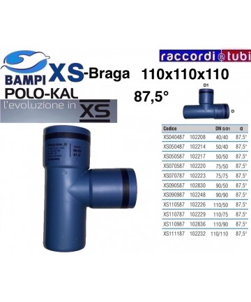 BRAGA XS 102232 DN 110-110-87