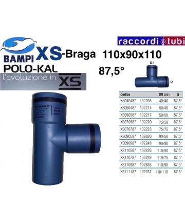 BRAGA XS 102836 DN 110-90-87'