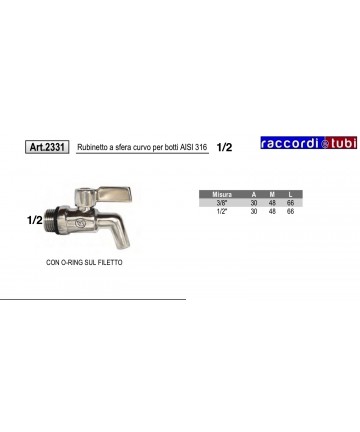 EDELSTAHL 316 1/2 ZOLL...