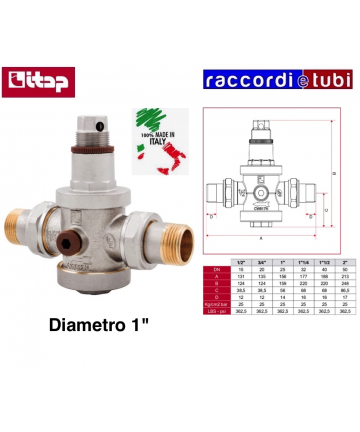 DRUCKREGULATOR ITAP FF 1"...