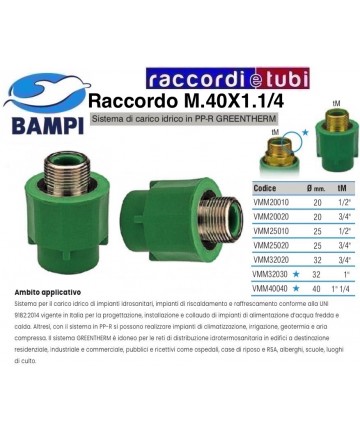 RACCORDO PP-R GREENTHERM M...