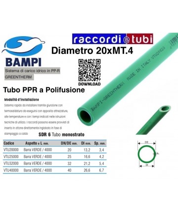 PP-R SDR6 GREENTHERM ROHR...