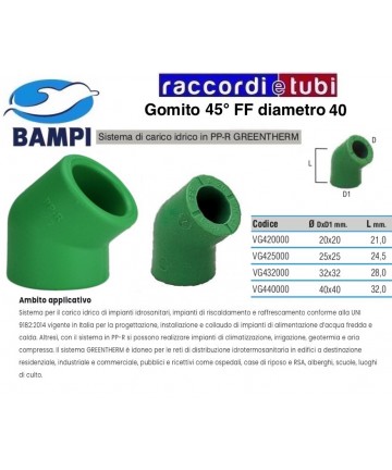 90°-Bogen PP-R GREENTHERM...