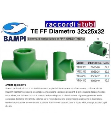 TE PP-R GREENTHERM 32X25X32