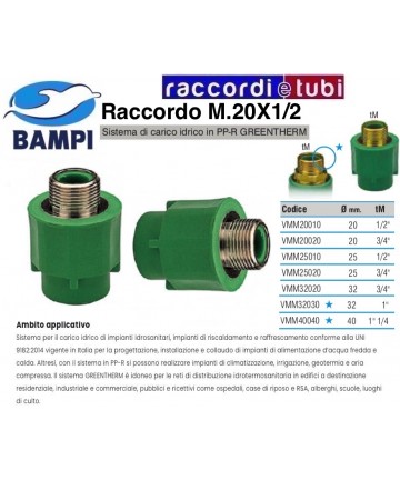 RACCORDO PP-R GREENTHERM M...