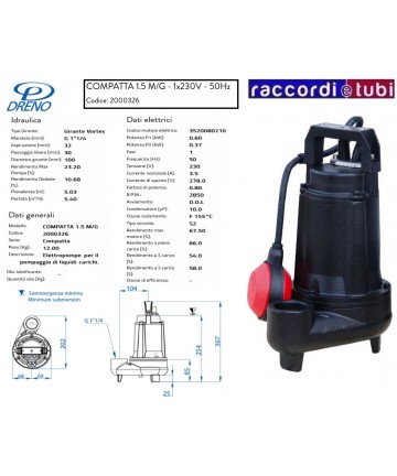 Tauchpumpe DRENO COMPACT...