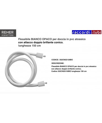 DUSCHSCHLAUCH WEIß MATT...