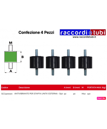 ANTIVIBRANTE 50x40mm...