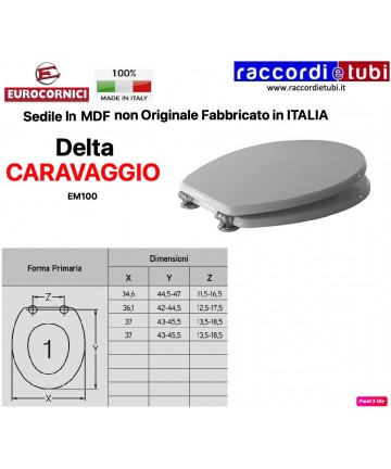 WC-SITZ DELTA CARAVAGGIO EM100