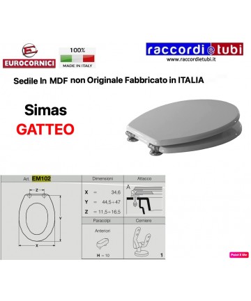 SEDILE PER WC SIMAS GATTEO...