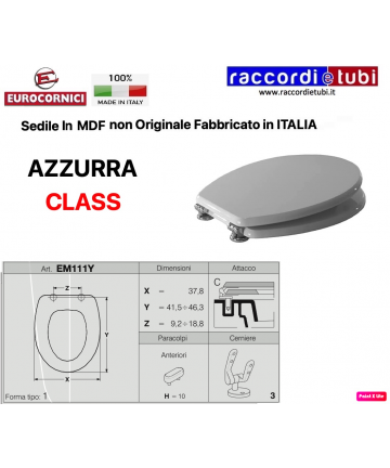 WC-SITZ AZZURRA CHARME EM111Y