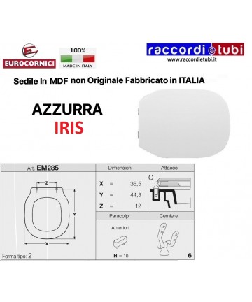 WC-SITZ BLAU IRIS EM285