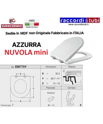 WC-SITZ AZURBLAU NUVOLA...