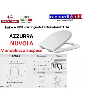 WC-SITZ AZUR NEBEL EM739