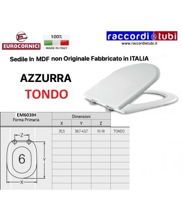 SEDILE PER WC AZZURRA TONDO...