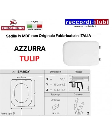 WC-SITZ HELLBLAUER TULIP...