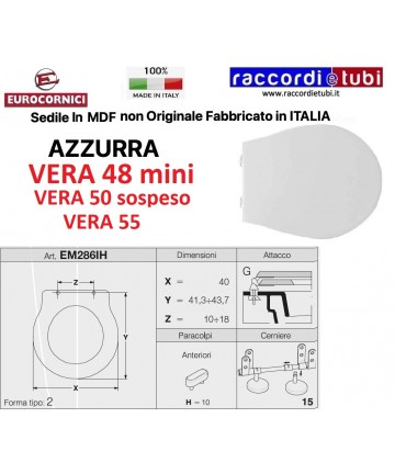 WC-SITZ BLAU ECHT 48 Mini...