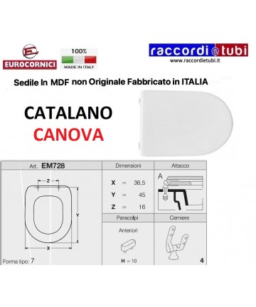 WC-Sitz CATALANO CANOVA EM728