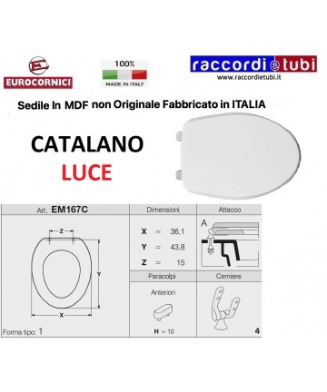 WC-Sitz CATALANO LUCE EM167C