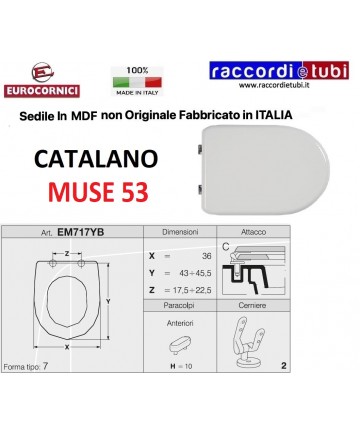 WC-Sitz CATALANO MUSE 53*56...
