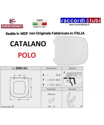 WC-Sitz CATALANO POLO EM814U