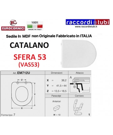 WC-Sitz CATALANO SPHÄRE 53...