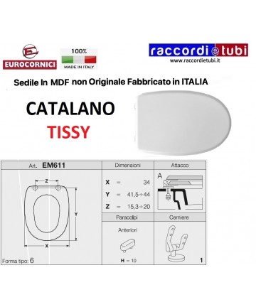 WC-Sitz CATALANO TISSY EM611
