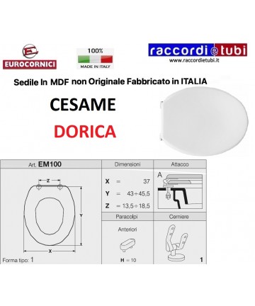 WC-SITZ CESAME DORICA EM100
